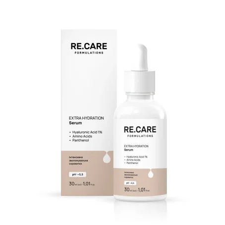 Интенсивная увлажняющая сыворотка Extra Hydration Serum RE.CARE, 30 мл