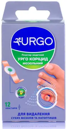 ПЛАСТ. URGO CORICIDE мозол. №12