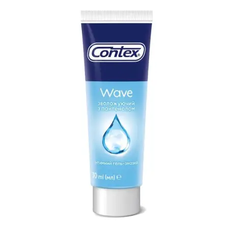 CONTEX Wave Інтимна гель-змазка зволожуюча з пантенолом, 30 мл