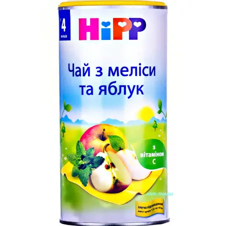 HIPP ЧАЙ ИЗ МЕЛИССЫ И ЯБЛОК с 4 мес. 200 г