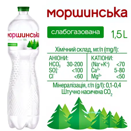 МІНВОДА МОРШИНСЬКА 1,5 л сл/г