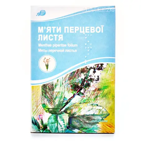 М'ЯТИ ПЕРЦЕВОЇ ЛИСТЯ 50 г пачка