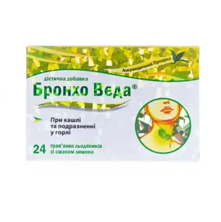 Бронхо Веда Льодяники зі смаком лимону №24 