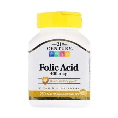 Вітаміни та мінерали 21st Century Folic Acid 400 мкг 250 таблеток