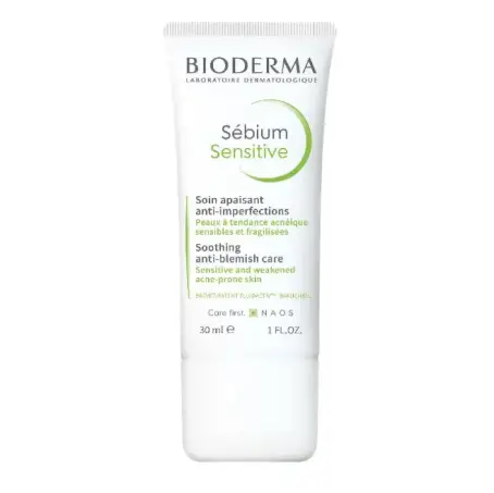 Крем для обличчя Bioderma Sebium Sensitive для схильної до акне шкіри, 30 мл