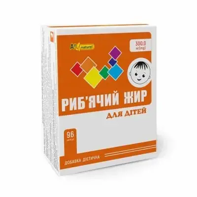 РИБ'ЯЧИЙ ЖИР AN NATURE для діт. 300 мг №96 капс.