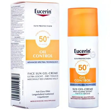 Солнцезащитный гель-крем Eucerin для жирной и склонной к акне кожи лица SPF 30 50 мл