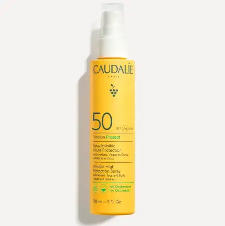 Солнцезащитный спрей для лица и тела Caudalie Vinosun Protect Invisible High Protection Spray SPF 50 150 мл