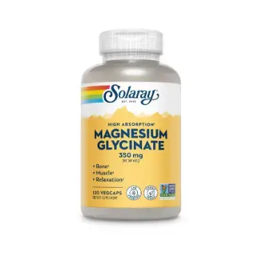 Магній гліцинат Solaray Magnesium Glycinate 350 мг, 120 вег. капсул