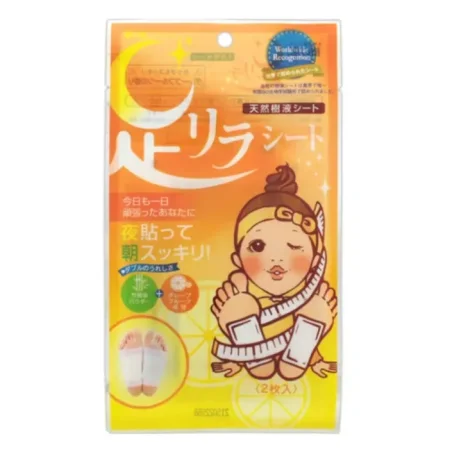 MEGUMI Foot Relax Sheet Grapefruit детокс-пластыри для ног (грейпфрут) 2 шт