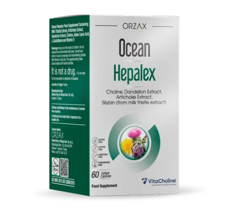 Дієтична добавка для забезпечення здоров’я печінки Ocean Hepalex, 60 капсул