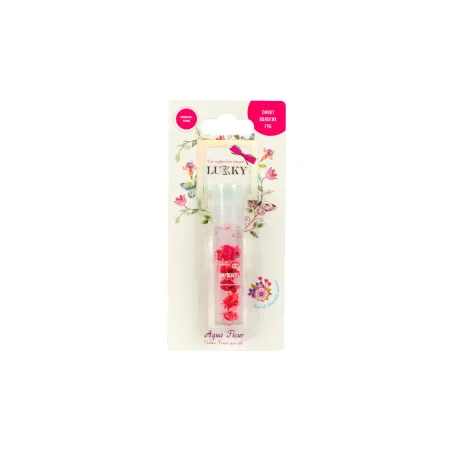 Масло-блеск для губ в ролике Lukky Aqua Fleur с красными цветами арт.T22005